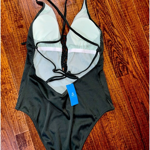 NWT Cupshe Large Olive Green One Piece Swimsuit Large - Picture 4 of 4